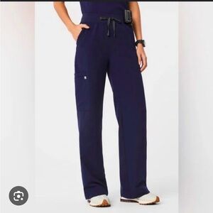 High waisted scrub pants